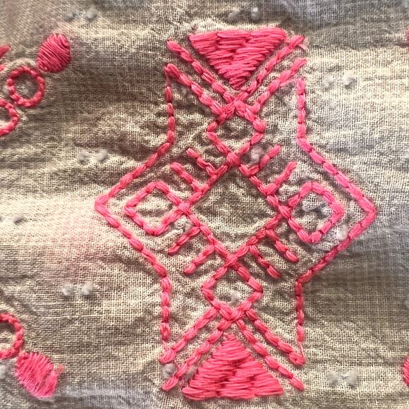 Lilly Pulitzer Pom Pom Flutter Sleeve Peplum Boho Coastal Resort Top XS - Picture 7 of 12